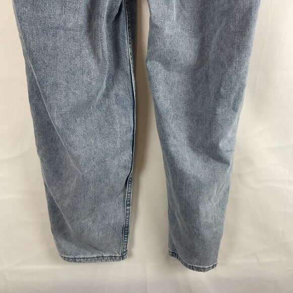 Disney Her Universe Jeans L Blue Paperbag Tie Waist Tapered Leg Minnie Mouse New - Picture 10 of 12